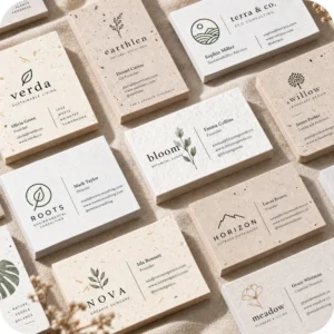 Plantable and Eco Paper Business Cards.