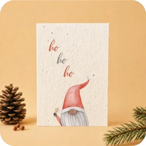 Plantable Greeting Card Red Gnome
