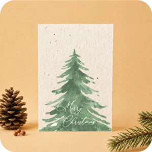 Plantable Greeting Card Watercolor Tree
