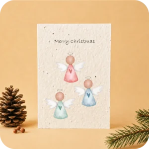 Plantable Greeting Card Three Angels