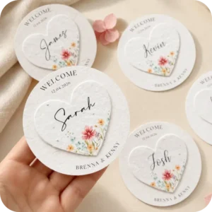 Plantable Heart Place Cards