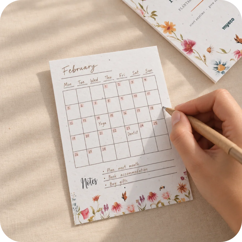 Calendario da Parete Piantabile A5 senza date - immagine 3